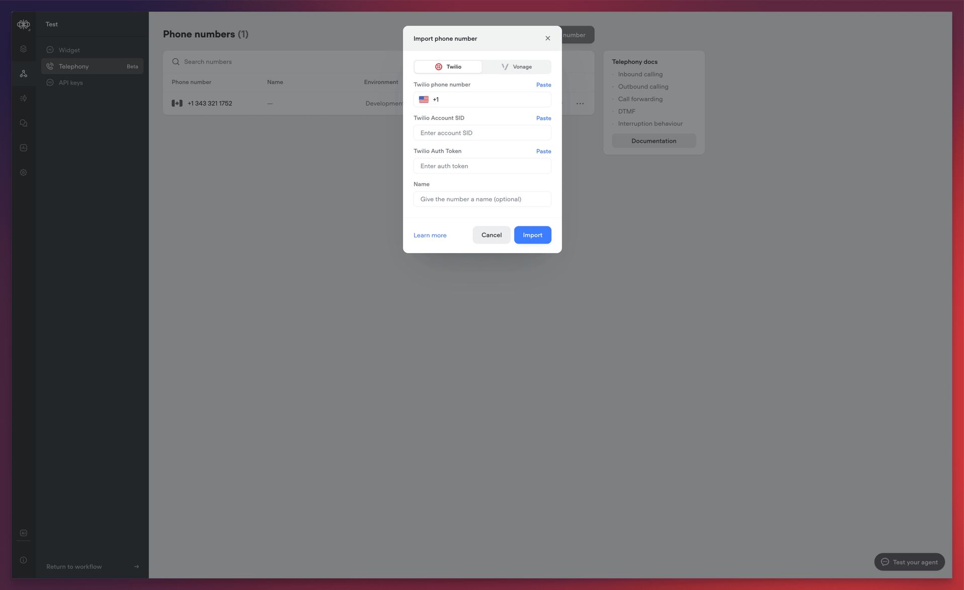 Voiceflow Telephony