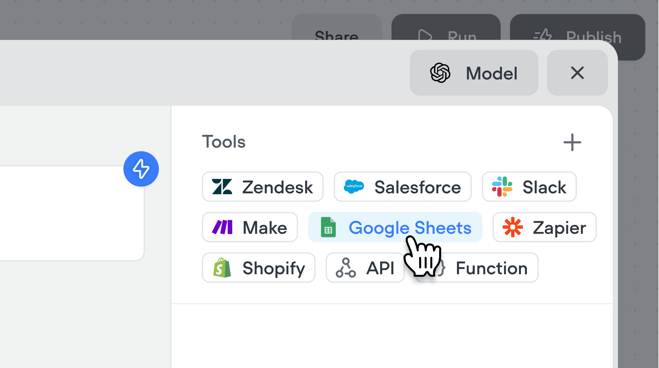 Google Sheets tools