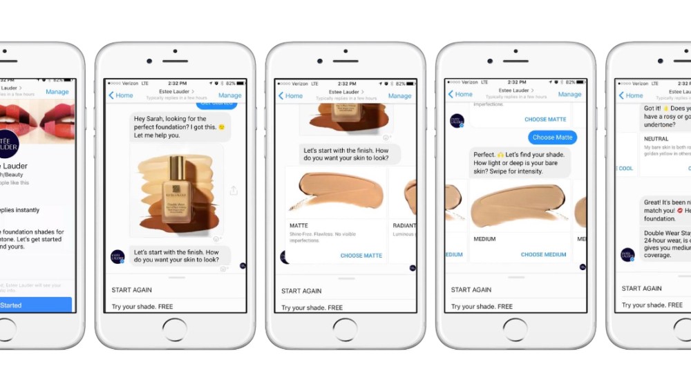 Estée Lauder's Messenger shopping assistant