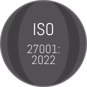 ISO 27001 certification badge