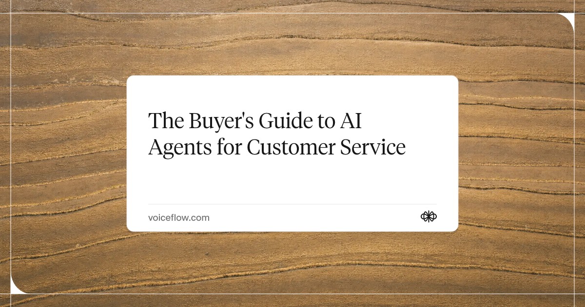 The Buyer's Guide to AI Agents for Customer Service