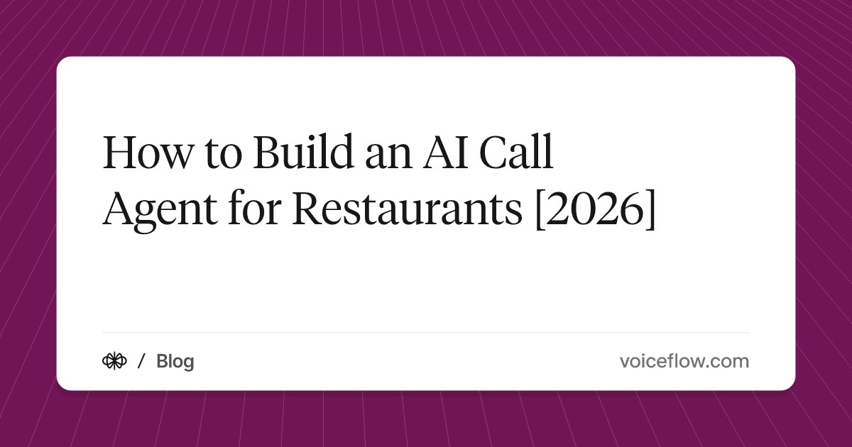 How to Build an AI Call Agent for Restaurants [2026]