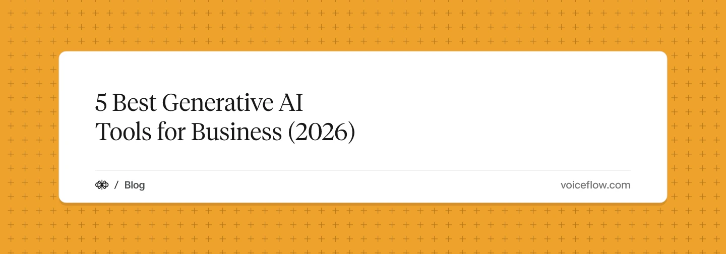 5 Best Generative AI Tools for Business (2026)