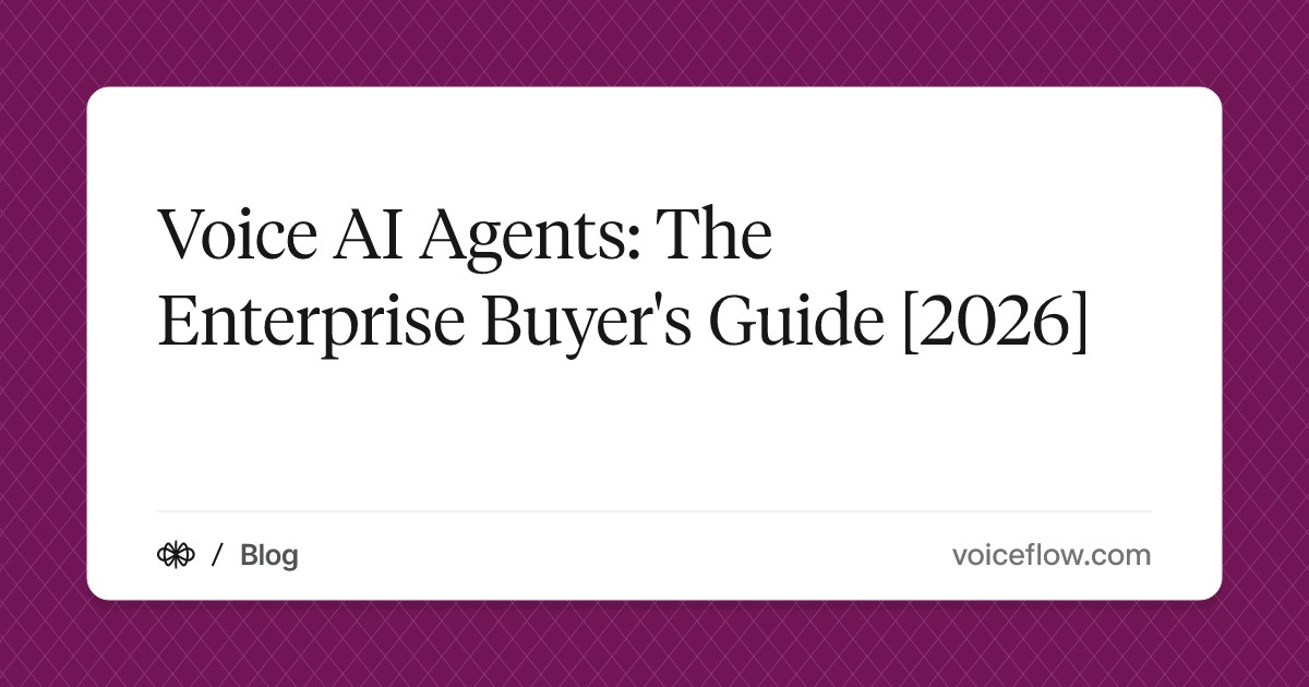 Voice AI Agents: The Enterprise Buyer's Guide [2026]