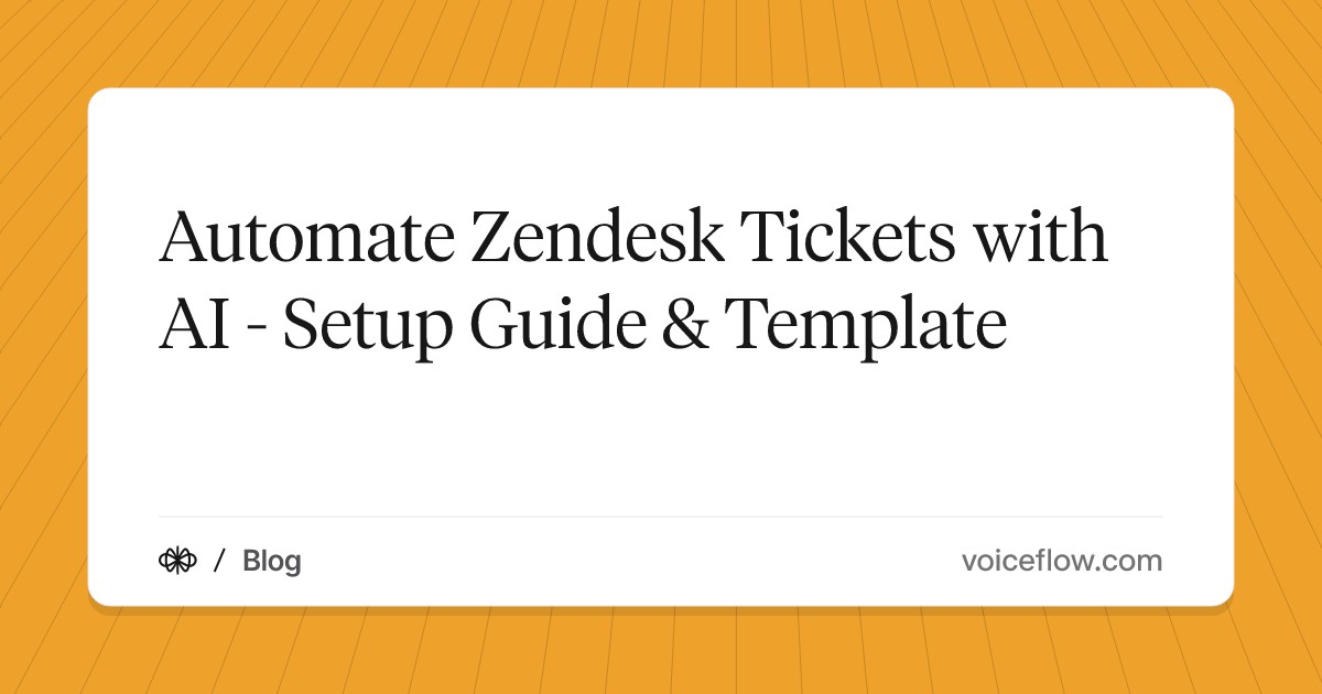 Automate Zendesk Tickets with AI - Setup Guide & Template