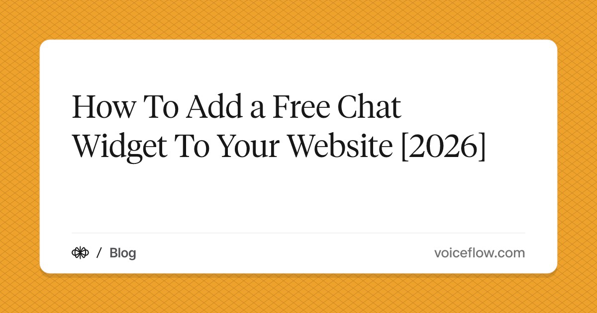 How To Add a Free Chat Widget To Your Website [2026]