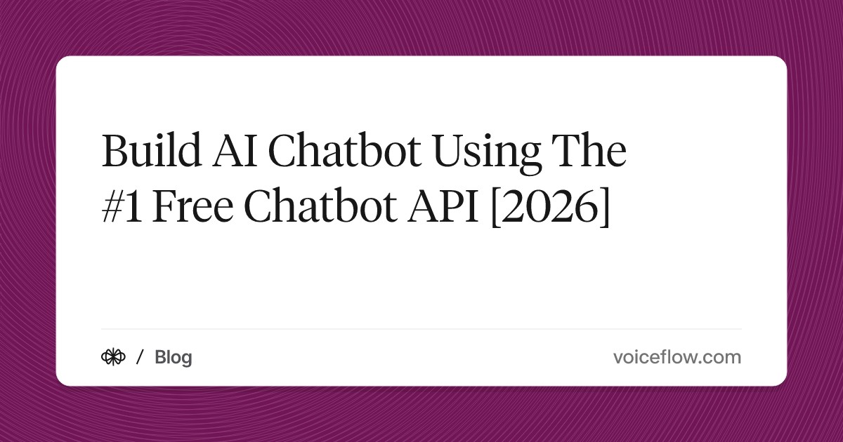 Build AI Chatbot Using The #1 Free Chatbot API [2026]