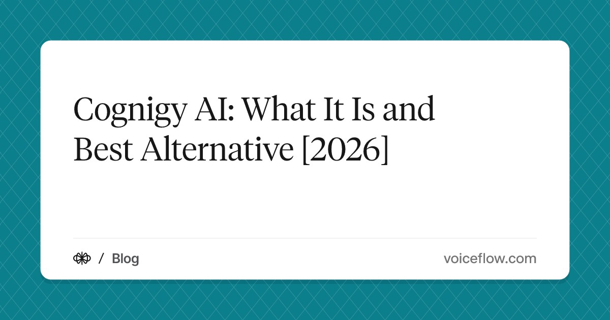 Cognigy AI: What It Is and Best Alternative [2026]