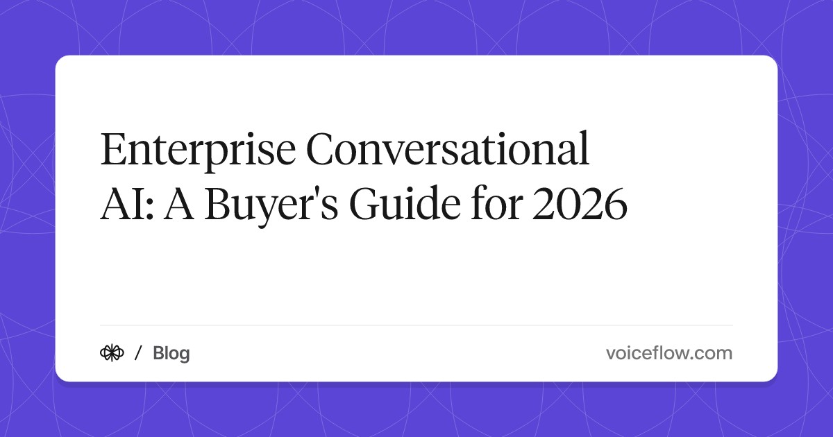 Enterprise Conversational AI: A Buyer's Guide for 2026