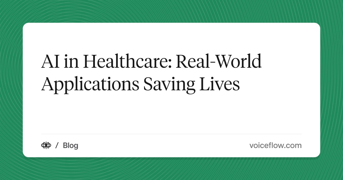 AI in Healthcare: Real-World Applications Saving Lives