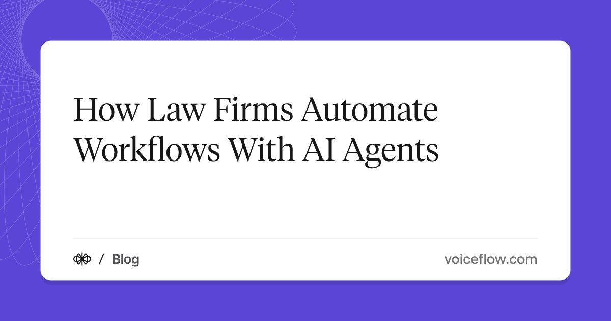 How Law Firms Automate Workflows With AI Agents