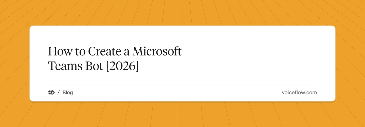 How to Create a Microsoft Teams Bot [2026]