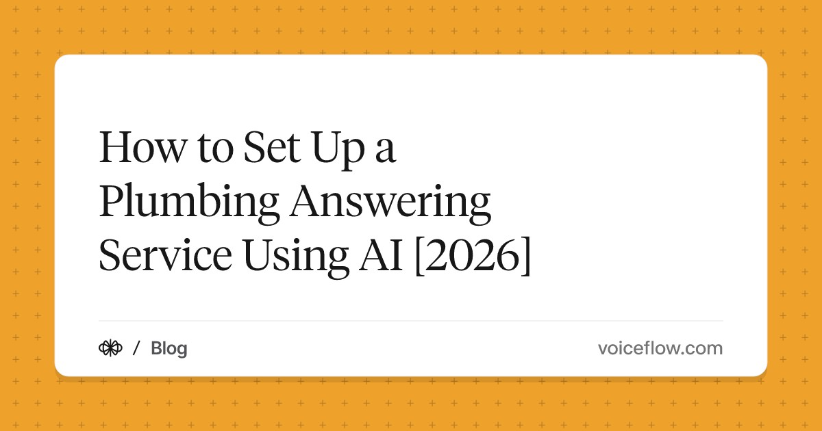 How to Set Up a Plumbing Answering Service Using AI [2026]