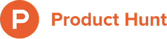 Product Hunt logo with a white letter P inside an orange circle followed by the text 'Product Hunt'.