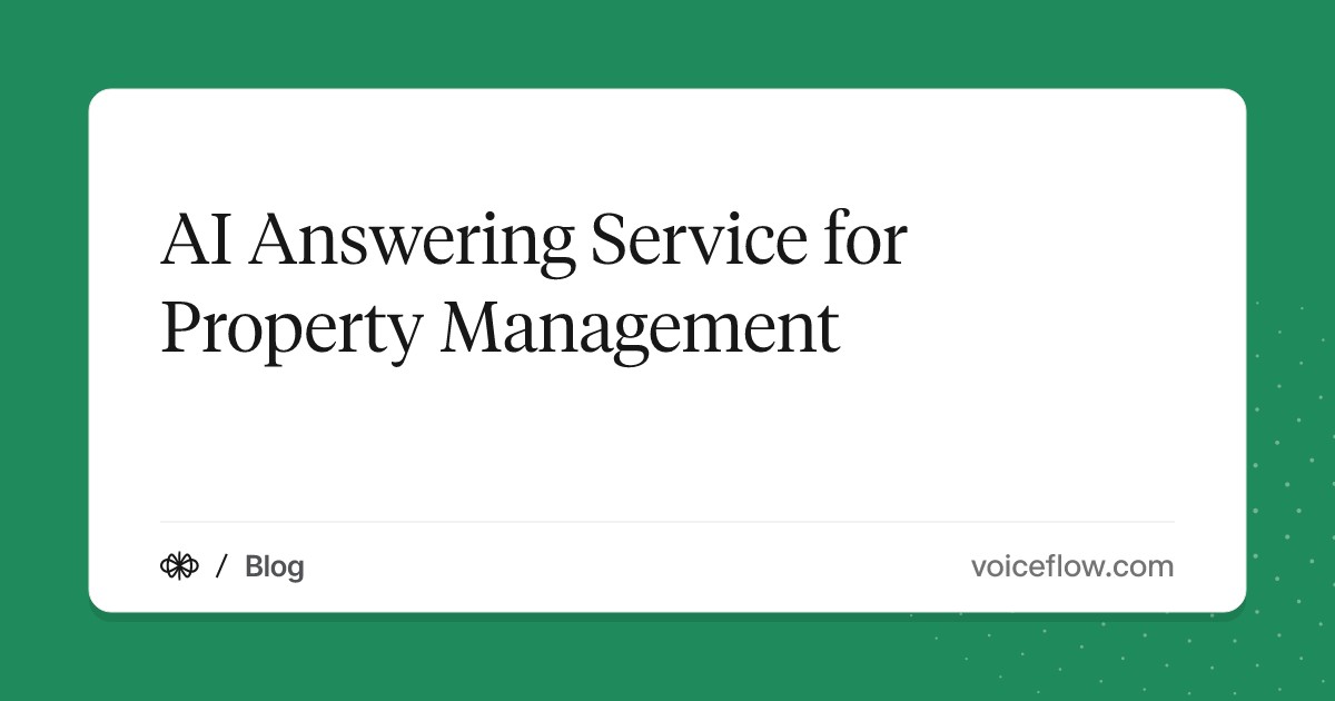 AI Answering Service for Property Management