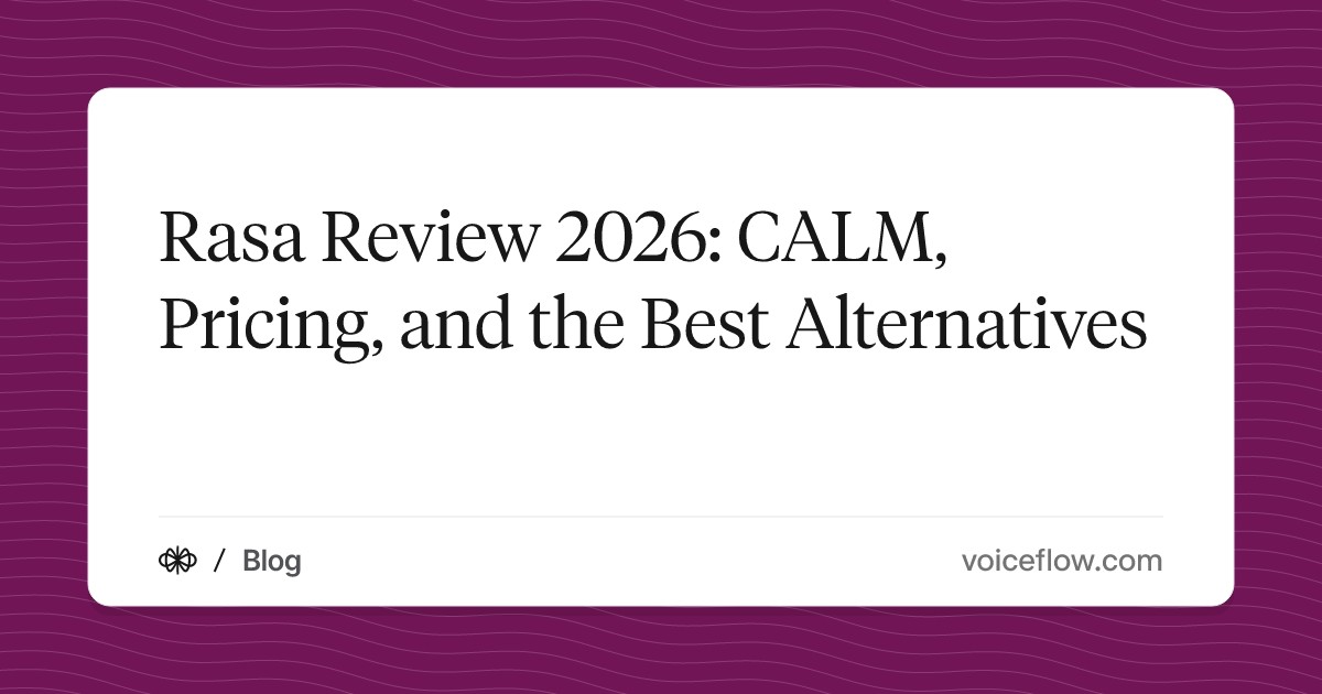 Rasa Review 2026: CALM, Pricing, and the Best Alternatives