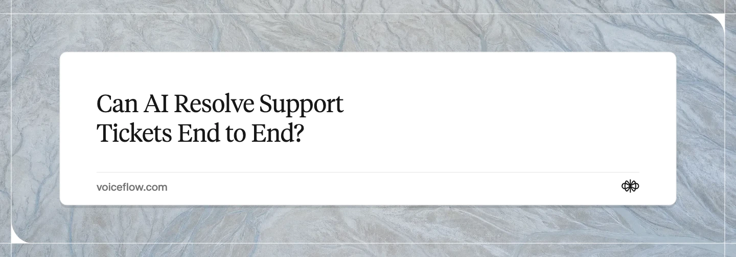 Can AI Resolve Support Tickets End to End?