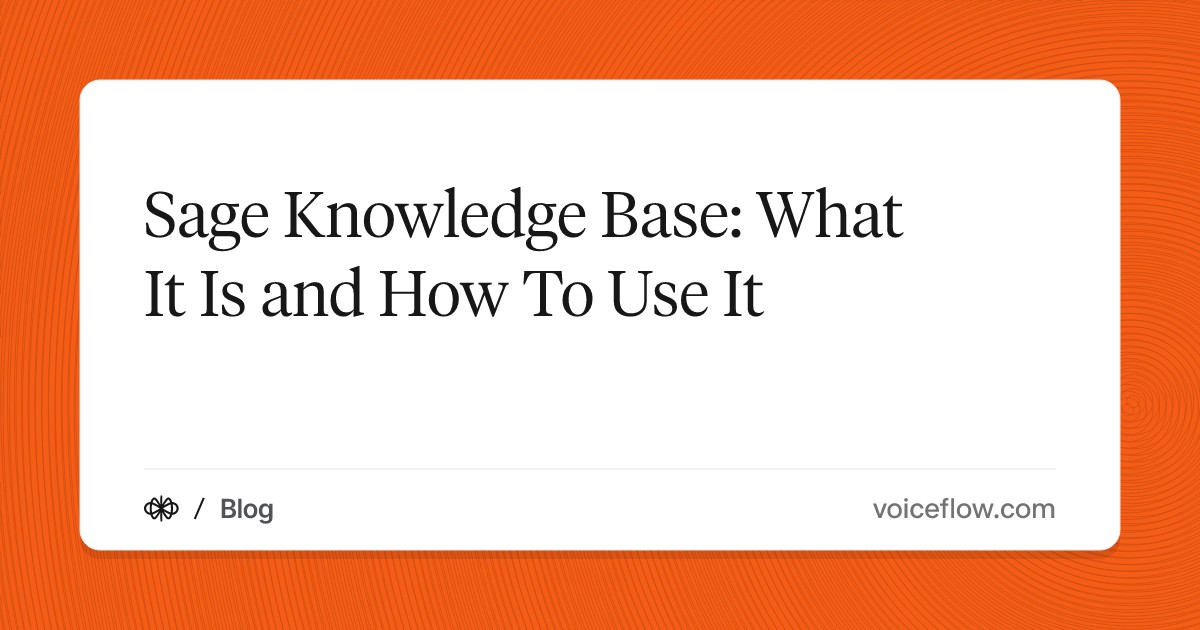 Sage Knowledge Base: What It Is and How To Use It