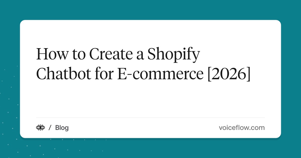 How to Create a Shopify Chatbot for E-commerce [2026]